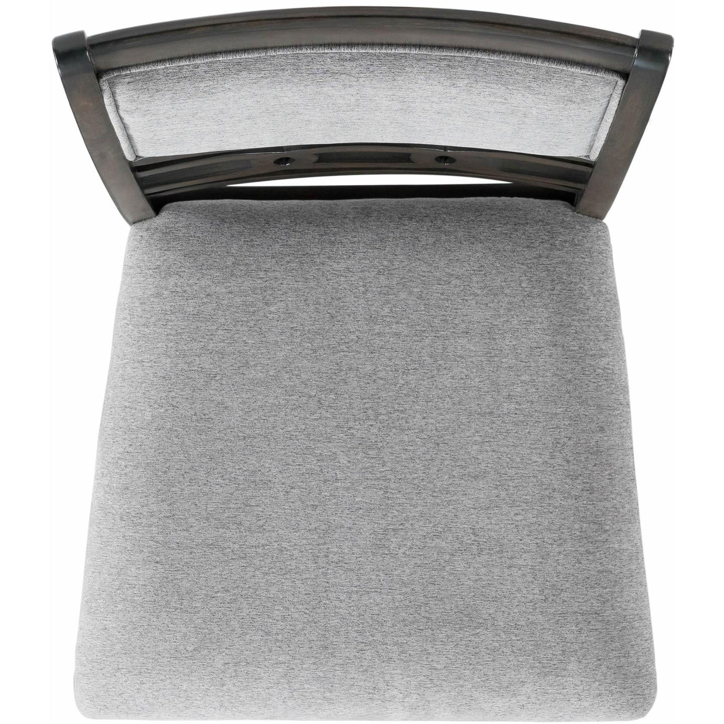  Elements International Amherst Counter Side Chair W/Fabric Cushion Grey Finish IMAGE 5