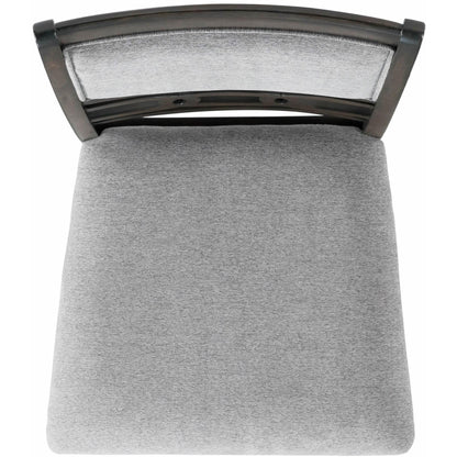  Elements International Amherst Counter Side Chair W/Fabric Cushion Grey Finish IMAGE 5