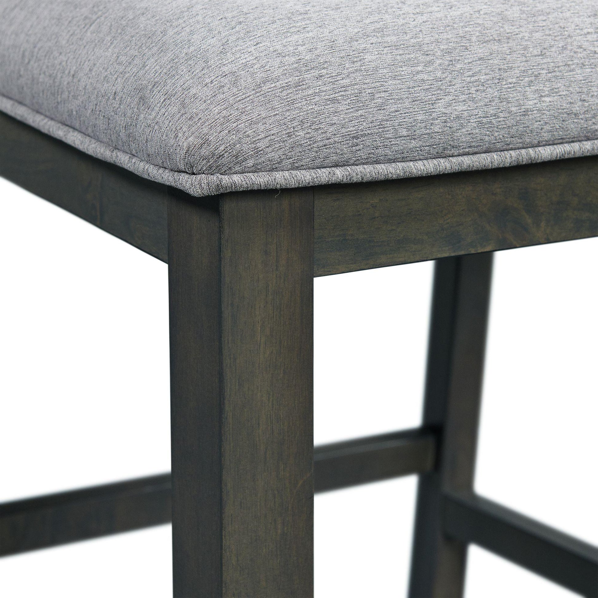  Elements International Amherst Counter Side Chair W/Fabric Cushion Grey Finish IMAGE 7