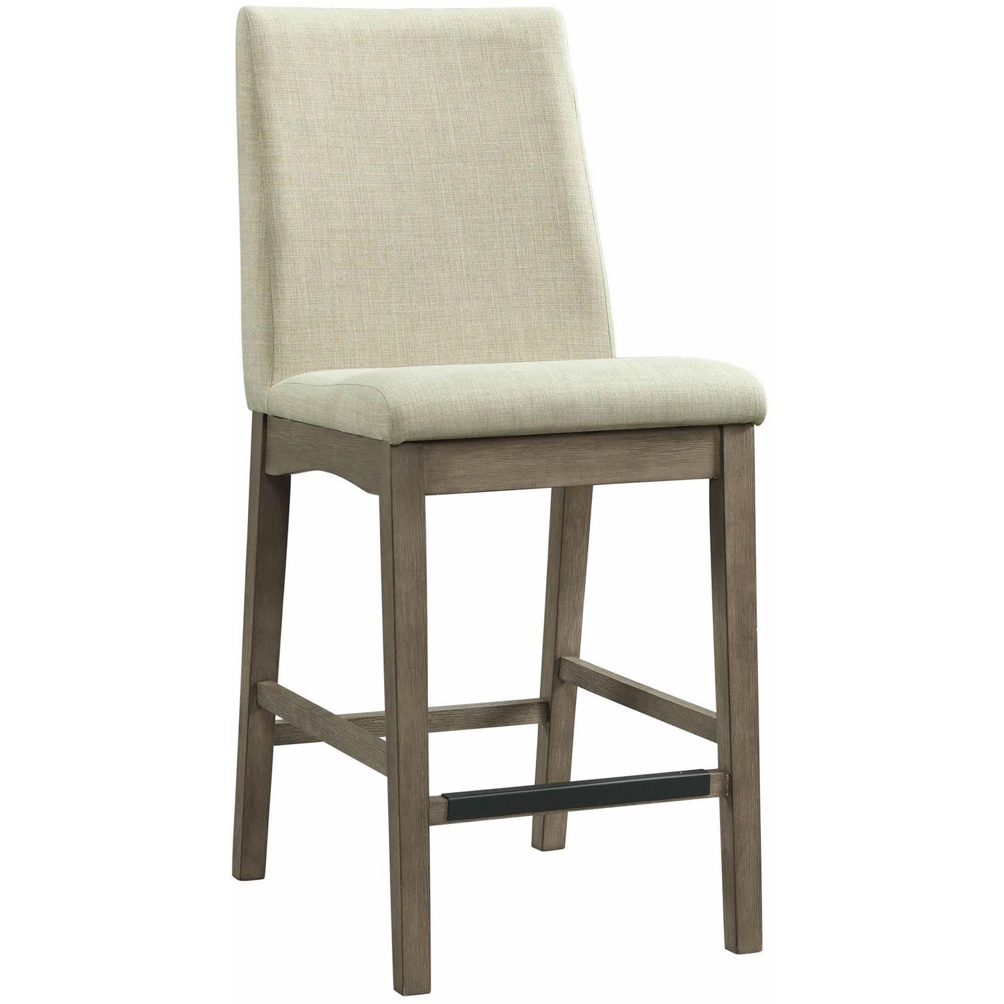  Elements International Dapper Counter Side Chair (Grey Finish) IMAGE 1