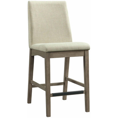  Elements International Dapper Counter Side Chair (Grey Finish) IMAGE 1