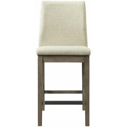 Elements International Dapper Counter Side Chair (Grey Finish) IMAGE 2