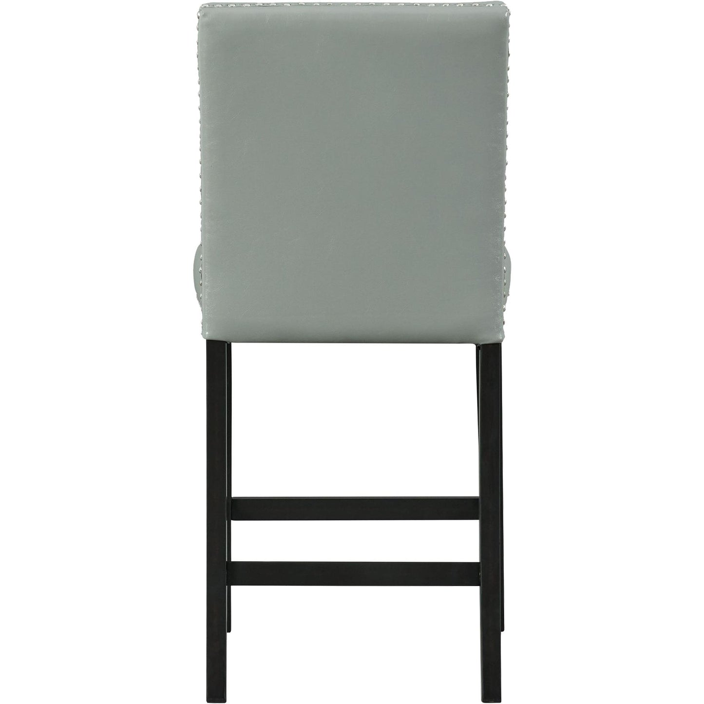 Elements International Meridian Counter Side Chair Grey IMAGE 3