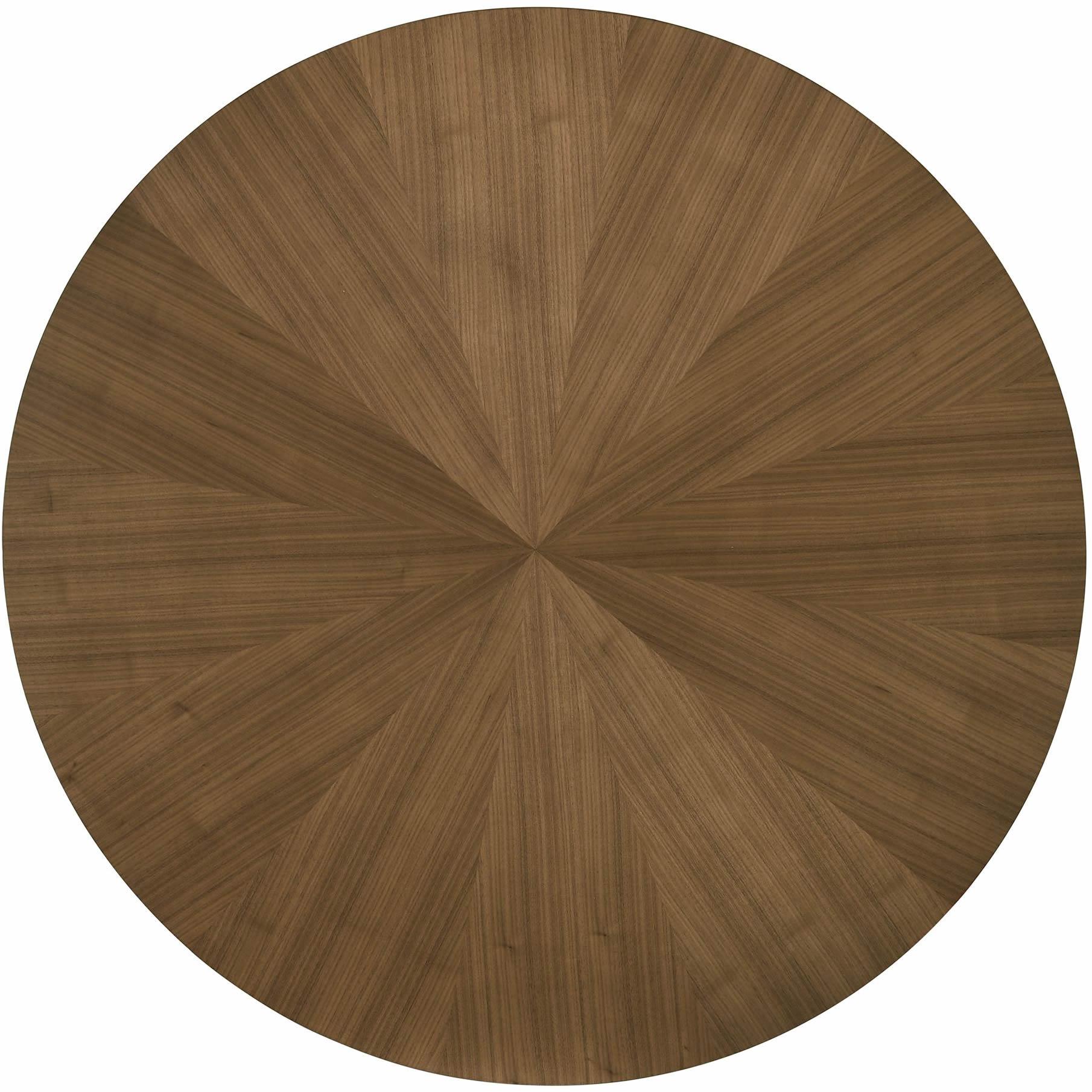  Elements International Weston Round Dining Table Walnut IMAGE 5