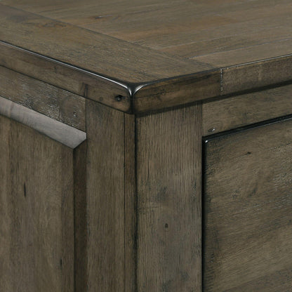 Elements International Maverick Nightstand w/USB Grey IMAGE 6