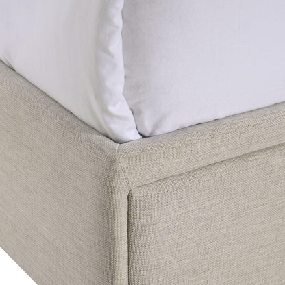  Elements International Hacienda Queen Storage Bed W/Tacoma Oak White CM 001 IMAGE 6