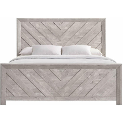  Elements International Ellen EL700KB King Bed - White IMAGE 2