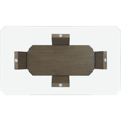  Elements International Dapper Rectangular Standard Dining Table IMAGE 4