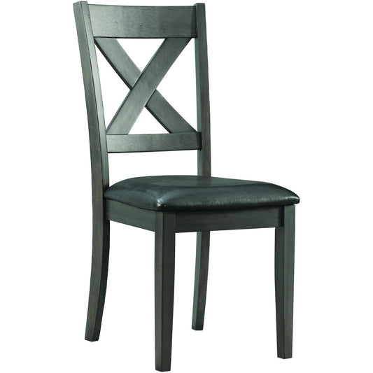  Elements International Alex Dining Side Chair Grey IMAGE 1