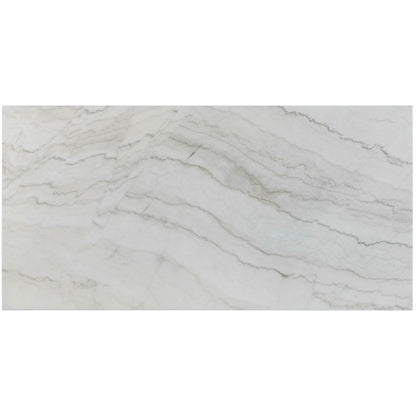  Elements International Lakeview White Marble Standard Height Rectangular Dining Table IMAGE 4