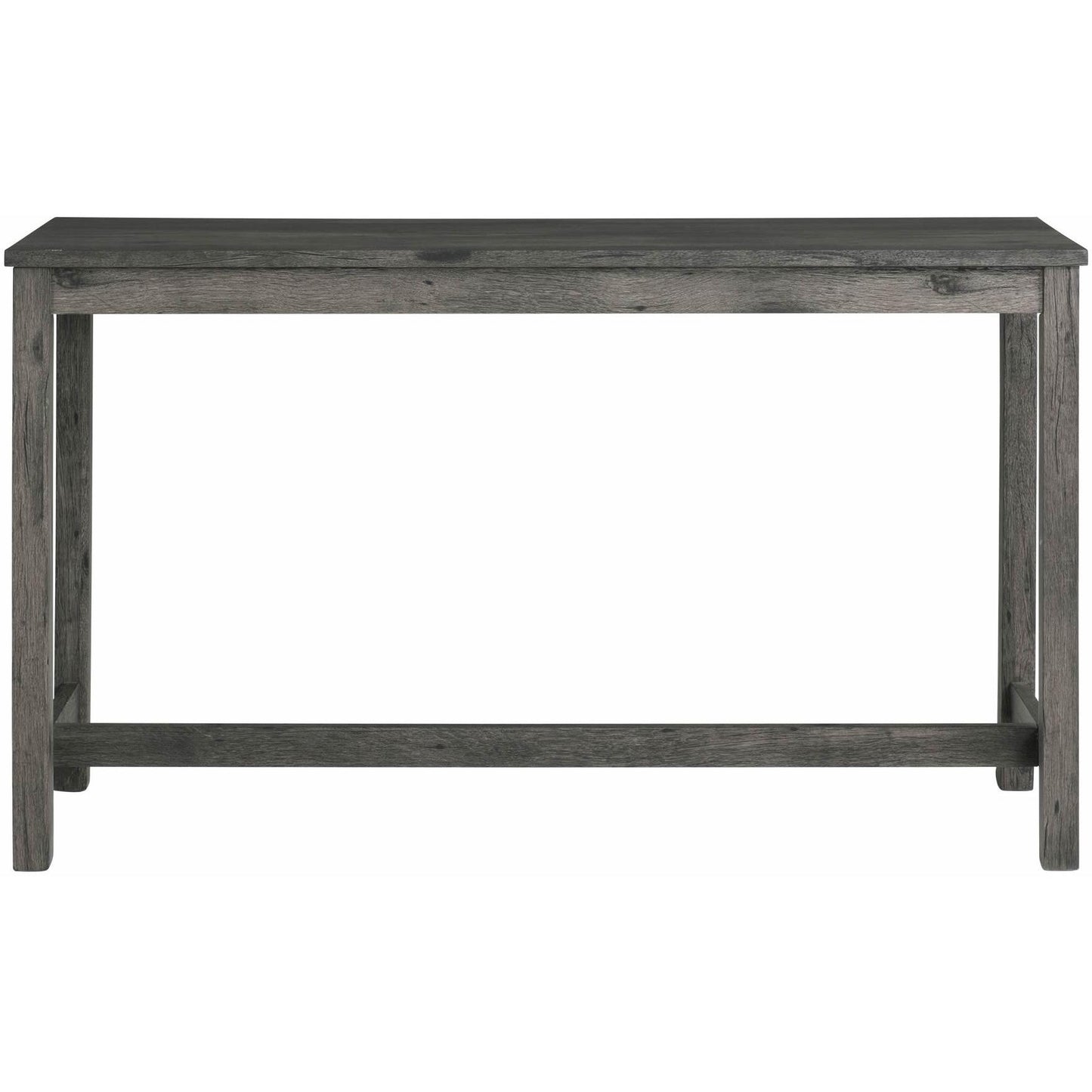  Elements International Oak Lawn Charcoal Grey Bar Table Single Pack (Table + 3 Grey Fabric Stools) IMAGE 4