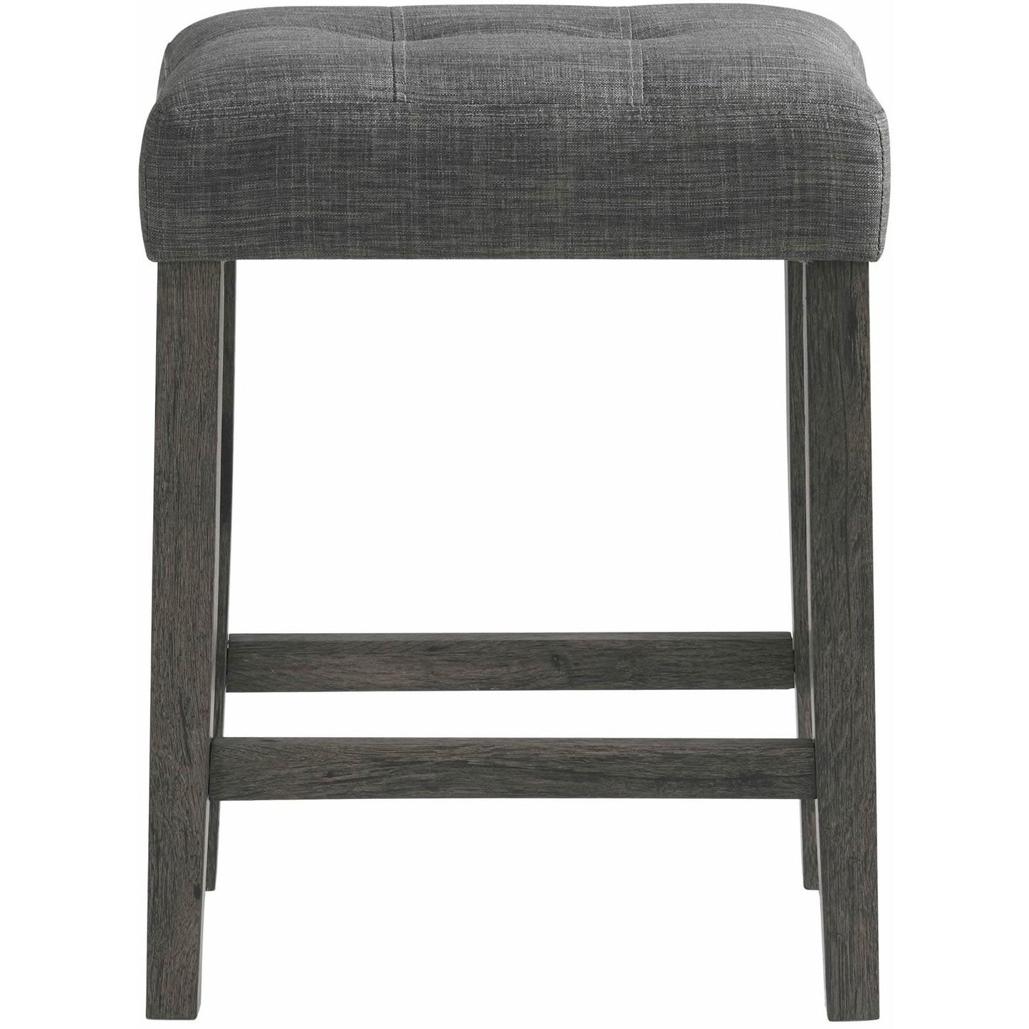 Elements International Oak Lawn Charcoal Grey Bar Table Single Pack (Table + 3 Grey Fabric Stools) IMAGE 9