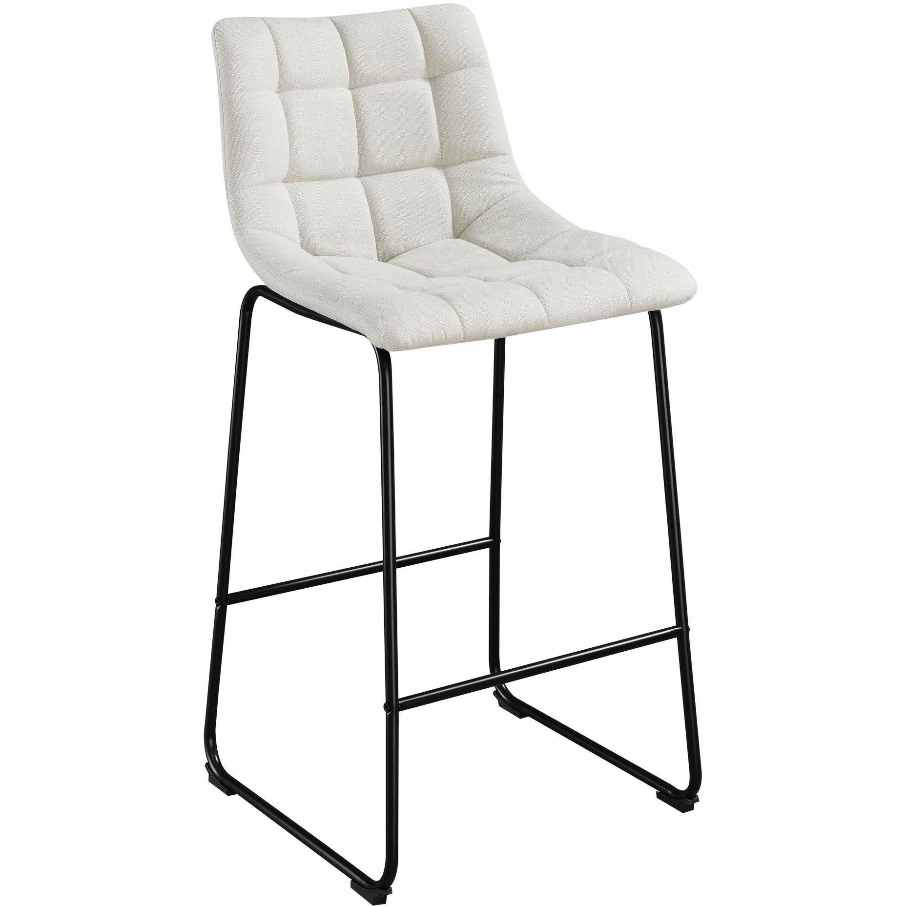  Elements International Seth (QSD6099-5B) 30" Linen White Bar Stool IMAGE 1