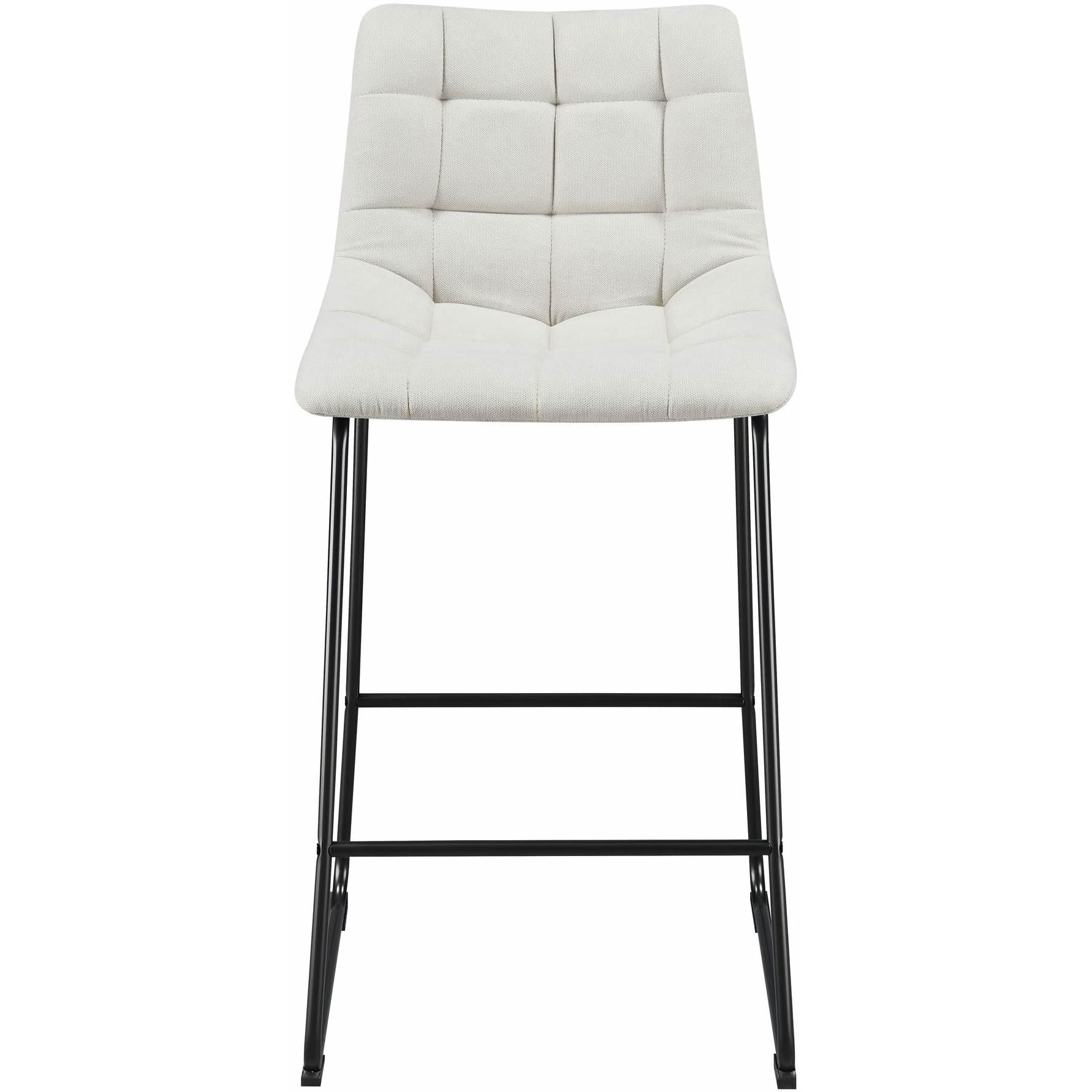  Elements International Seth (QSD6099-5B) 30" Linen White Bar Stool IMAGE 2