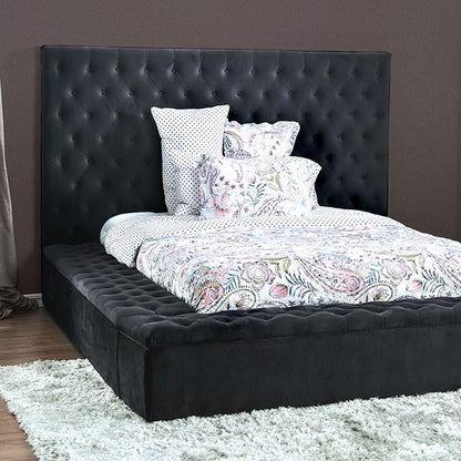  Furniture of America Davida Queen Upholstered Platform Bed with Storage CM7897DG-Q-BED IMAGE 2