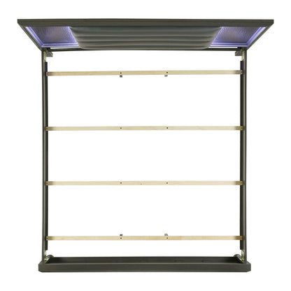  Elements International Moonstone MN600QB Queen Panel Bed IMAGE 4