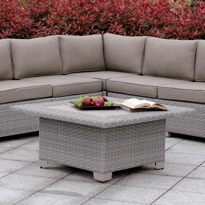  Furniture of America Bushnell CM-OS1840GY-SQ Square Coffee Table IMAGE 1