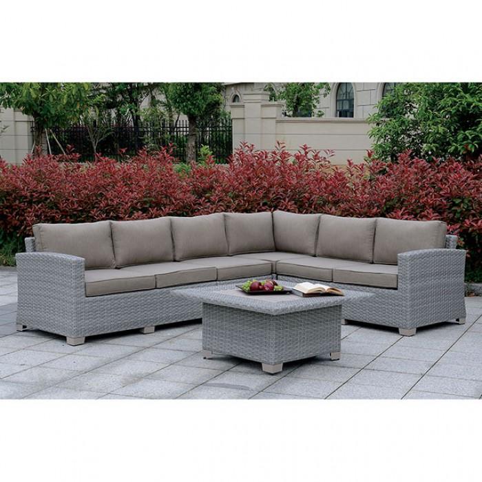 Furniture of America Bushnell CM-OS1840GY-SQ Square Coffee Table IMAGE 4