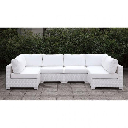  Furniture of America Outdoor Seating Sets CM-OS2128WH-SET6 IMAGE 1