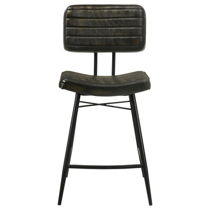 Coaster Furniture Partridge 110659 Leather Counter Chair - Antique Espresso IMAGE 2