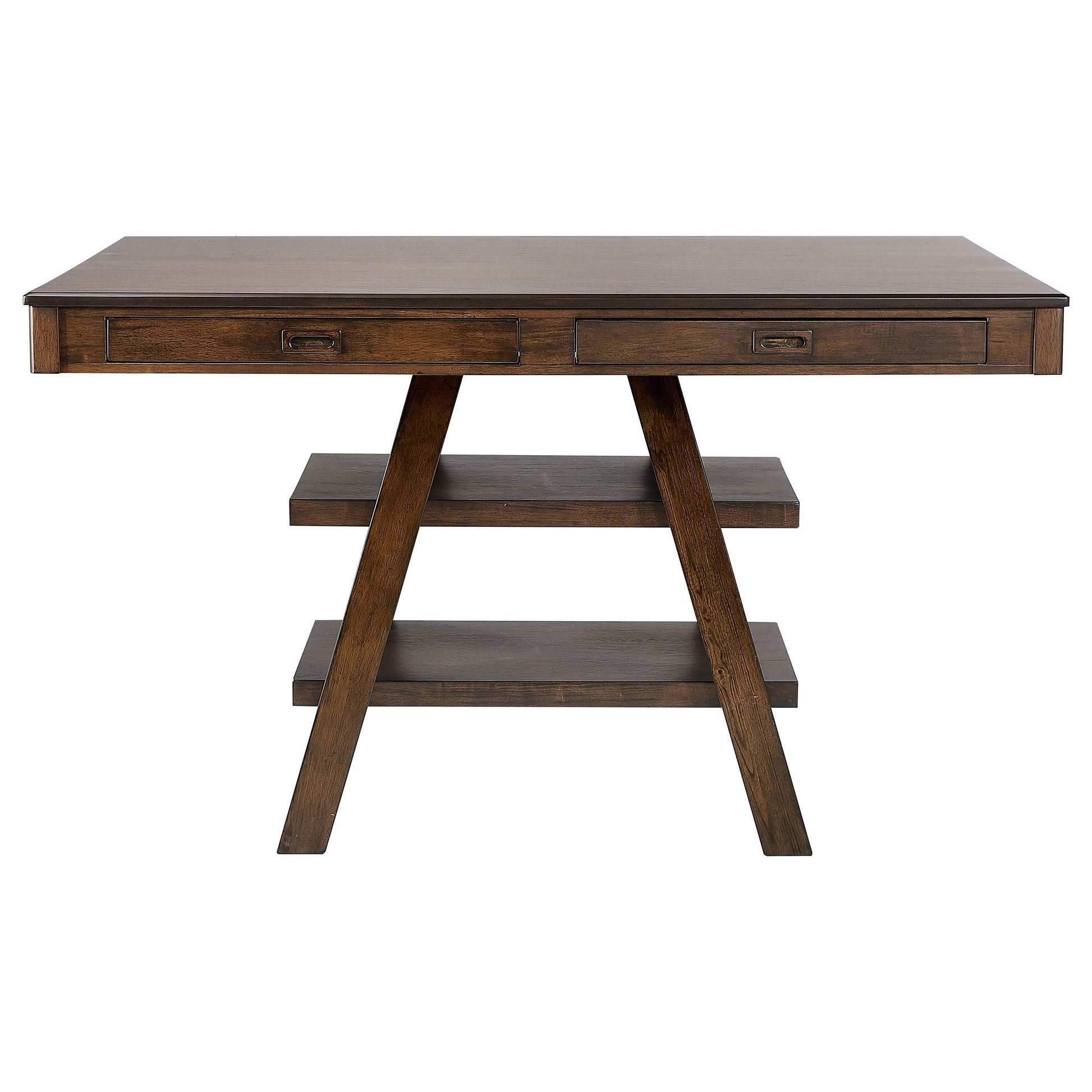 Coaster Furniture Dewey 115208 Rectangular 60-inch Counter Height Dining Table - Walnut IMAGE 2