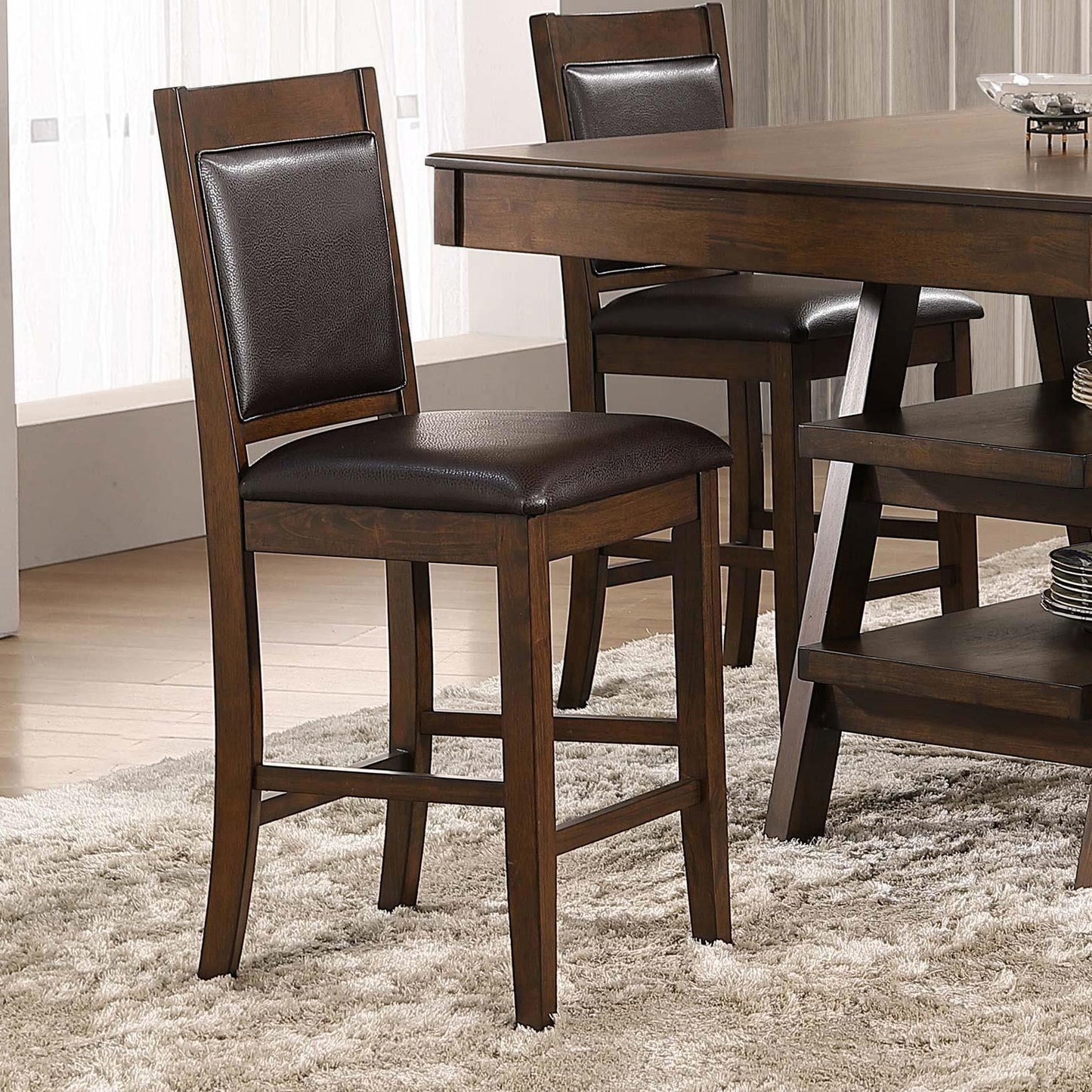 Coaster Furniture Dewey 115209 Upholstered Counter Chair - Walnut IMAGE 8