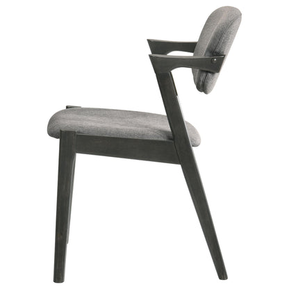 Coaster Furniture Stevie 115112 Padded Wood Dining Arm Chair - Black IMAGE 4