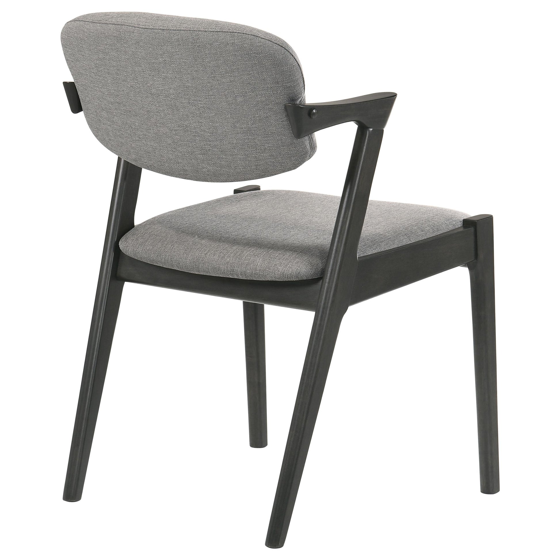 Coaster Furniture Stevie 115112 Padded Wood Dining Arm Chair - Black IMAGE 6