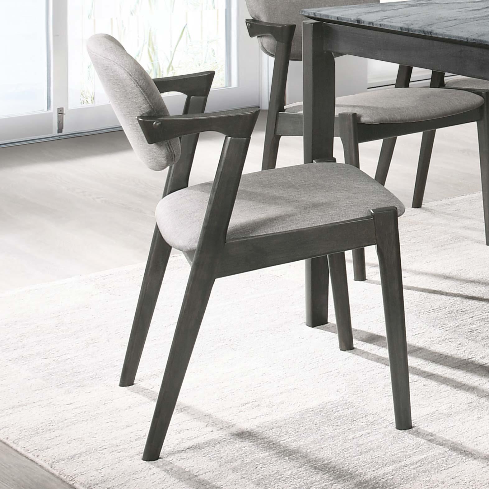 Coaster Furniture Stevie 115112 Padded Wood Dining Arm Chair - Black IMAGE 8
