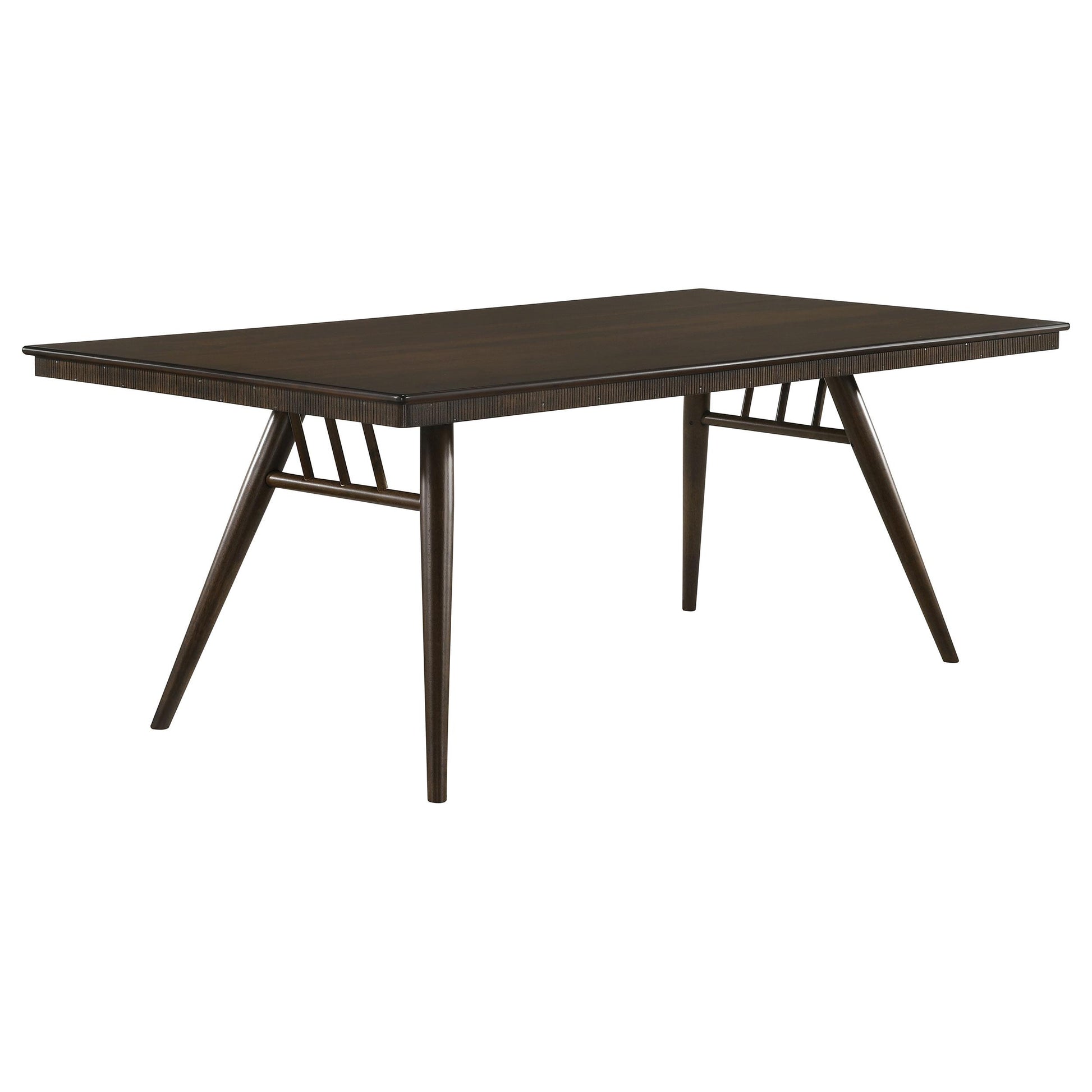 Coaster Furniture Wes 115271 Rectangular 80-inch Wood Dining Table - Dark Walnut IMAGE 1
