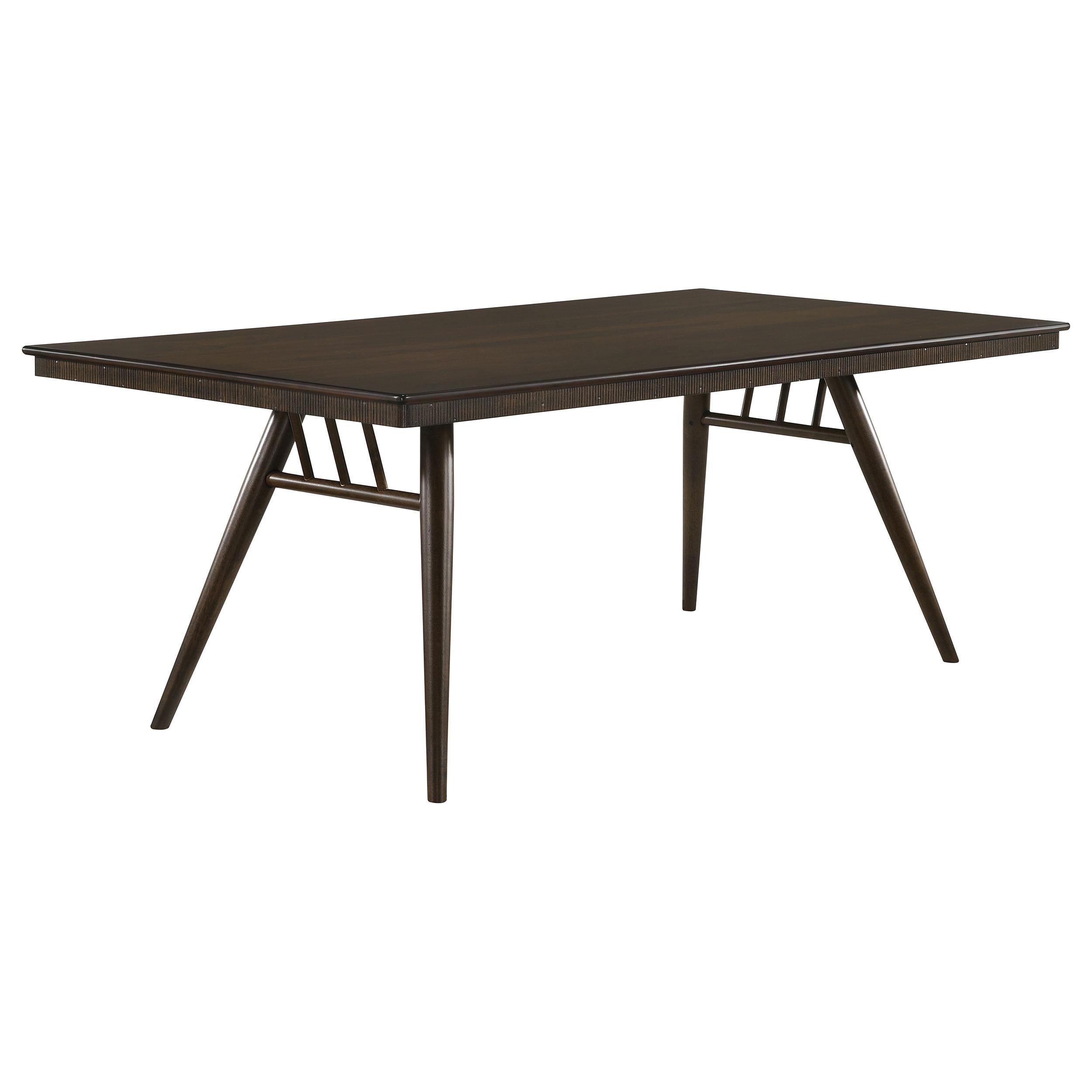 Coaster Furniture Wes 115271 Rectangular 80-inch Wood Dining Table - Dark Walnut IMAGE 1