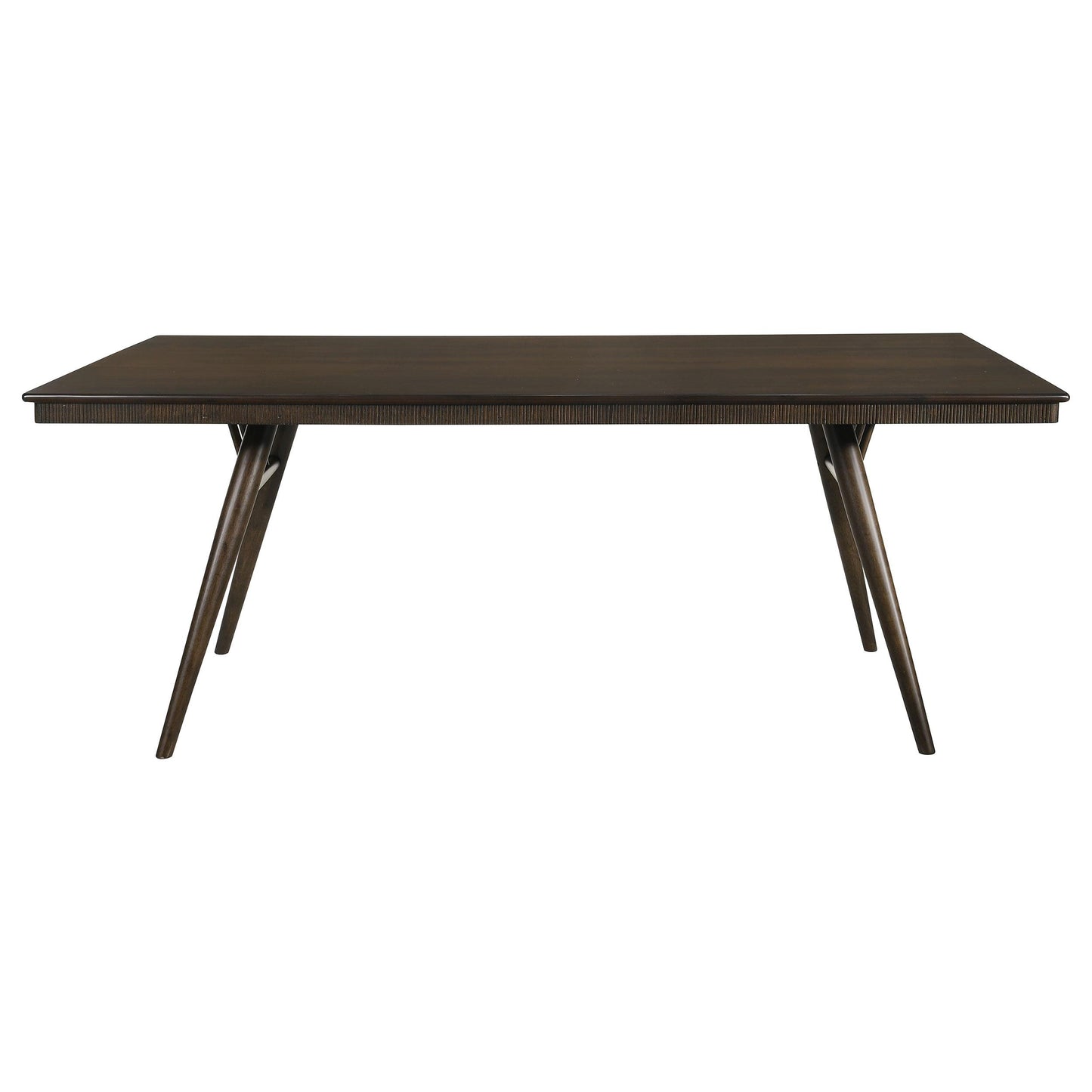 Coaster Furniture Wes 115271 Rectangular 80-inch Wood Dining Table - Dark Walnut IMAGE 2