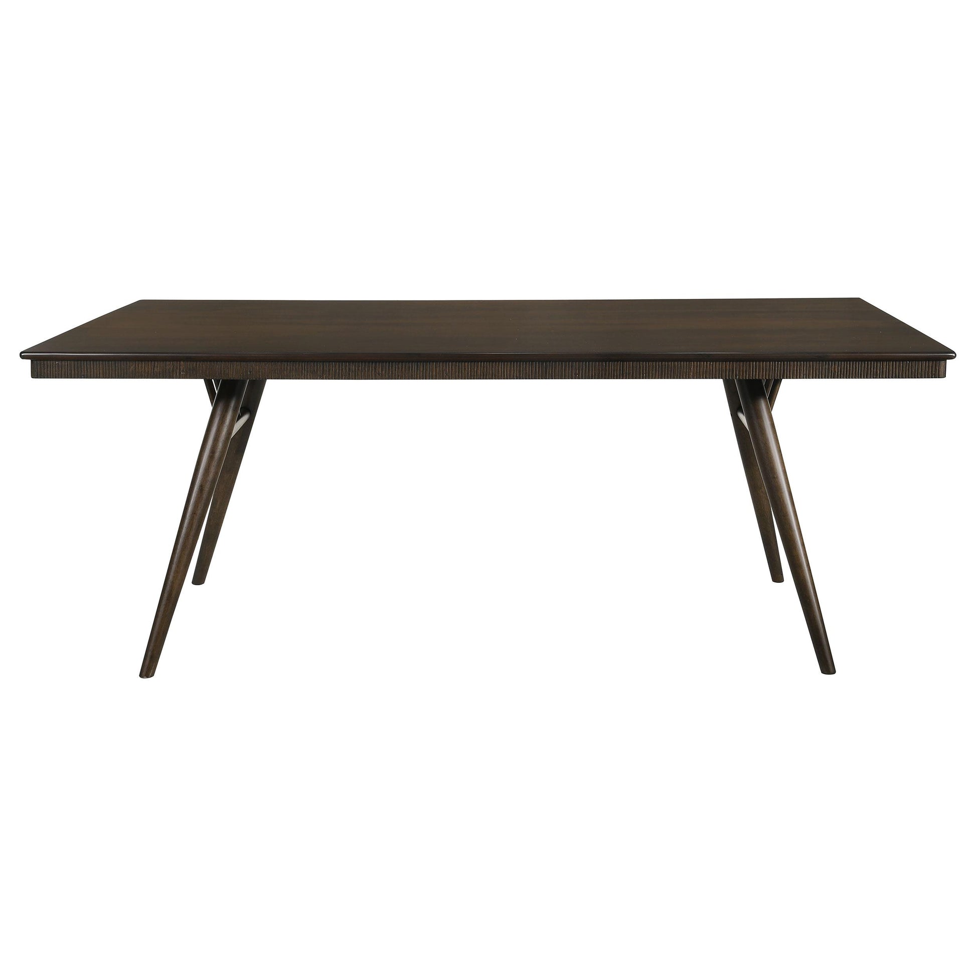 Coaster Furniture Wes 115271 Rectangular 80-inch Wood Dining Table - Dark Walnut IMAGE 2