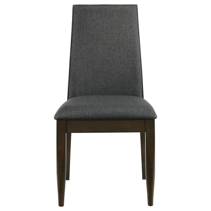 Coaster Furniture Wes 115272 Upholstered Dining Side Chair - Dark Walnut IMAGE 2
