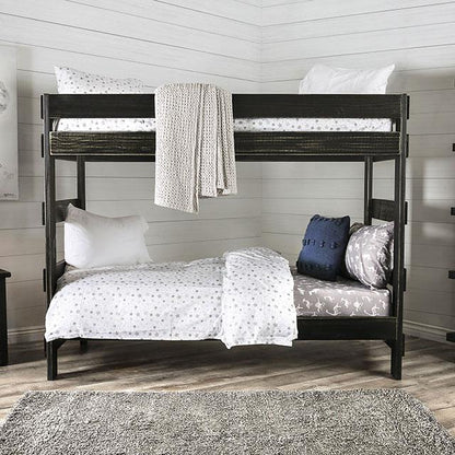  Furniture of America Arlette AM-BK100BK-BED-SLAT Twin/Twin Bunk Bed IMAGE 8