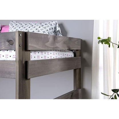  Furniture of America Arlette AM-BK100GY-BED-SLAT Twin/Twin Bunk Bed IMAGE 3