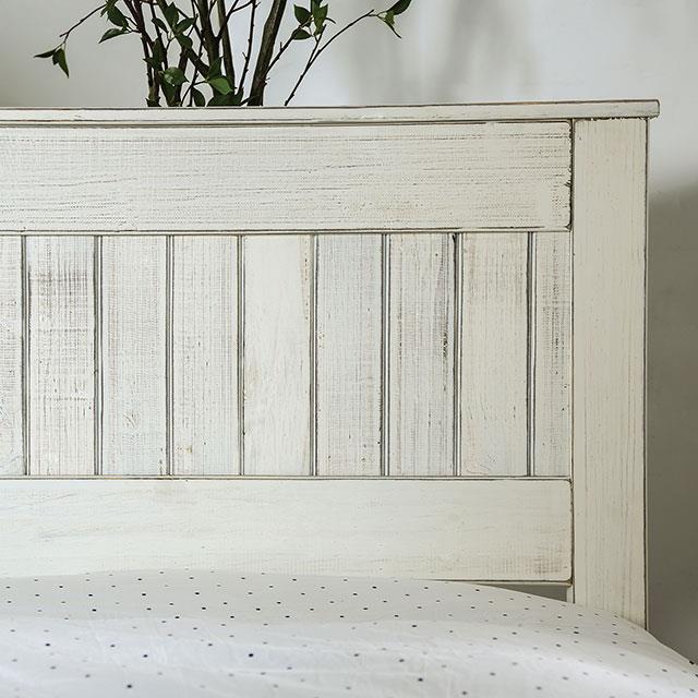 Furniture of America Rockwall AM7973WH-Q-BED Queen Bed IMAGE 4