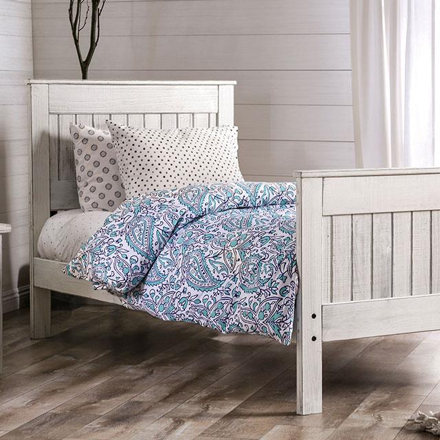 Furniture of America Rockwall AM7973WH-T-BED Twin Bed IMAGE 1