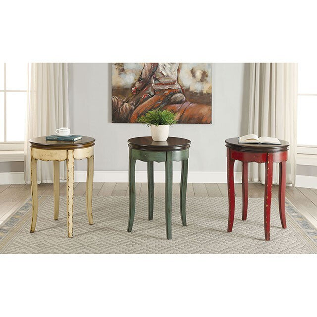  Furniture of America Molly End Table CM-AC150RD IMAGE 1