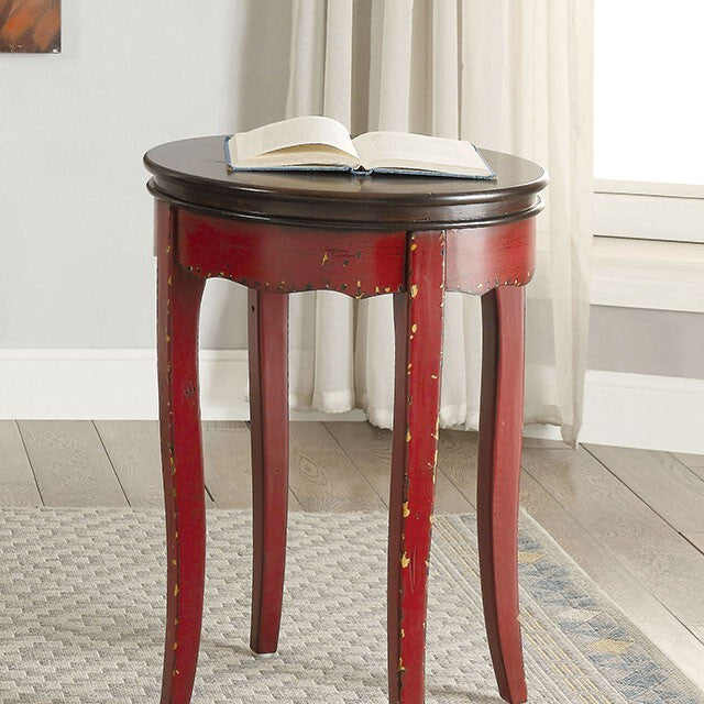  Furniture of America Molly End Table CM-AC150RD IMAGE 2
