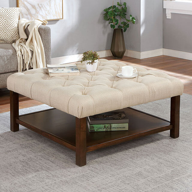  Furniture of America Alferia Fabric Storage Ottoman CM-AC353 IMAGE 1