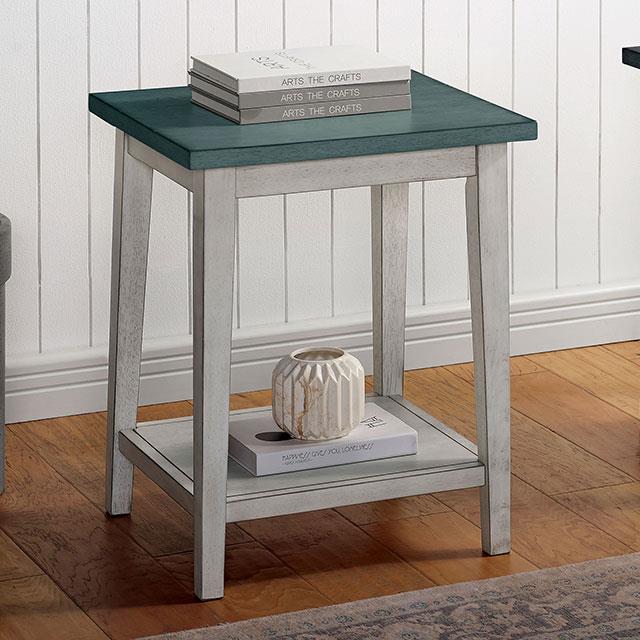  Furniture of America Banjar End Table CM-AC361GR IMAGE 1