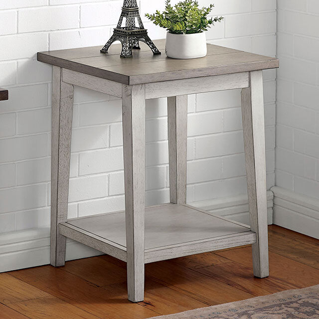  Furniture of America Banjar End Table CM-AC361GY IMAGE 1