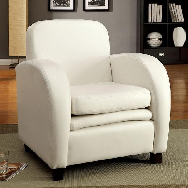 Furniture of America Lugano CM-AC6590-WH Accent Chair IMAGE 2