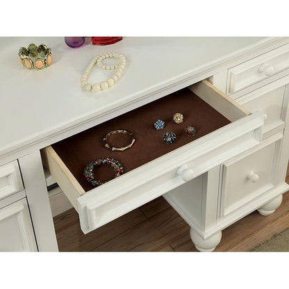 Furniture of America Athy CM-DK6848WH Vanity w/ Stool IMAGE 2