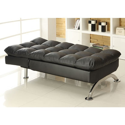  Furniture of America Aristo Leather Look Chaise CM2906BK-CE IMAGE 3