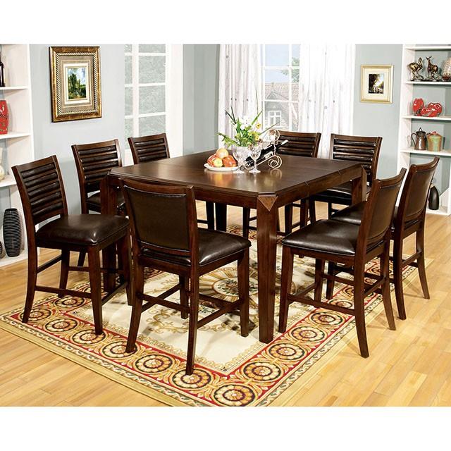  Furniture of America Square Shefield Counter Height Dining Table CM3035PT IMAGE 2