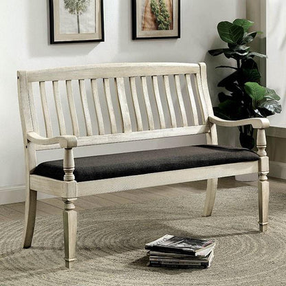  Furniture of America Georgia CM3089LV Love Seat Bench IMAGE 2