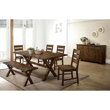  Furniture of America Woodworth Dining Table CM3114T IMAGE 1