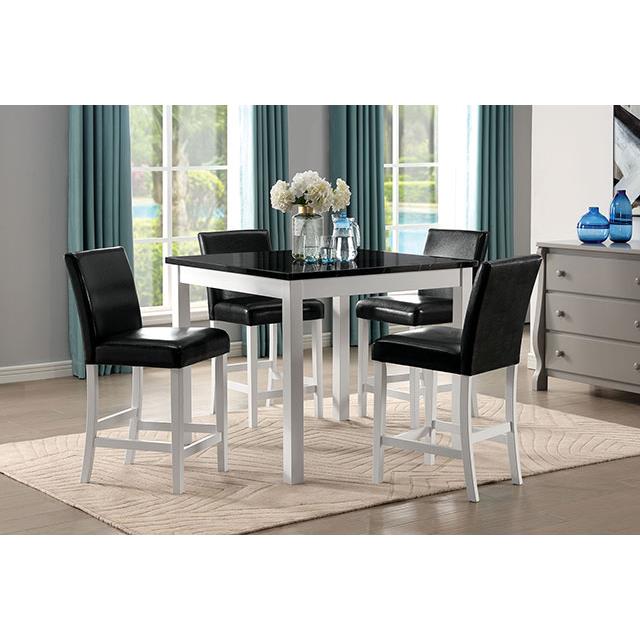  Furniture of America Mathilda 5 pc Counter Height Dinette CM3143PT-5PK IMAGE 2